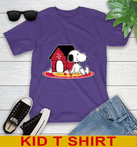 NBA Basketball Houston Rockets Snoopy The Peanuts Movie Shirt Youth T-Shirt 4