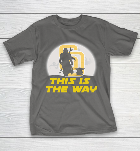 San Diego Padres MLB Baseball Star Wars Yoda And Mandalorian This Is The Way T-Shirt 8