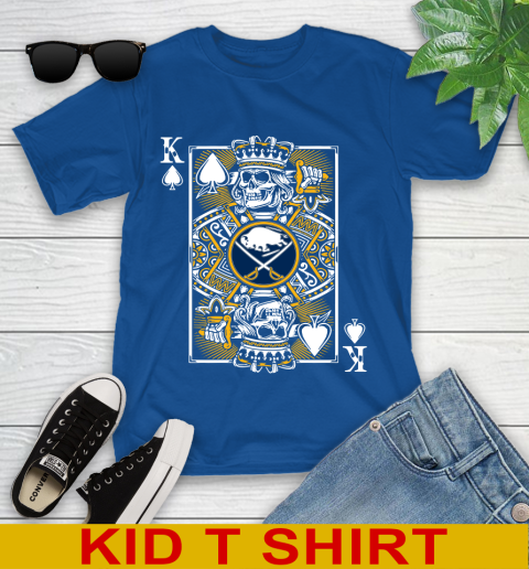 Buffalo Sabres NHL Hockey The King Of Spades Death Cards Shirt Youth T-Shirt 10