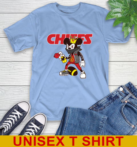Kansas City Chiefs NFL Football Mickey Peace Sign Sports T-Shirt 11