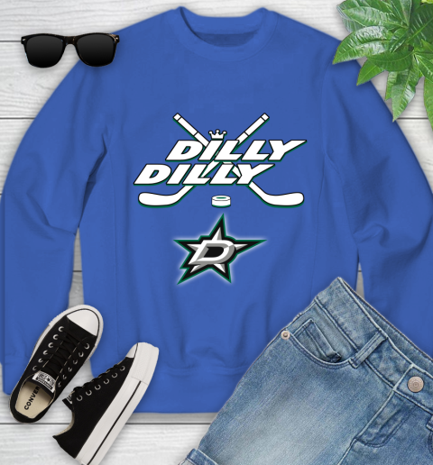 NHL Dallas Stars Dilly Dilly Hockey Sports Youth Sweatshirt 8