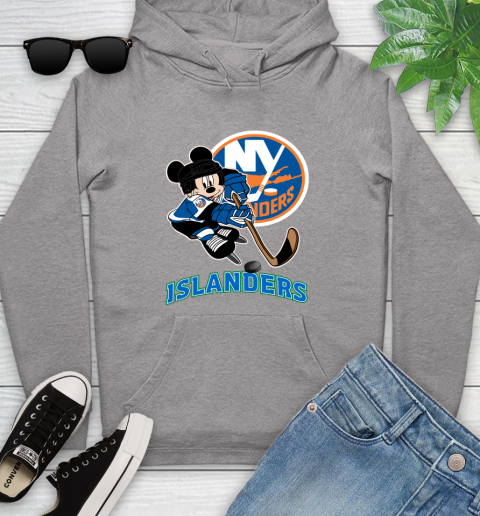 NHL New York Islanders Mickey Mouse Disney Hockey T Shirt Youth Hoodie 6