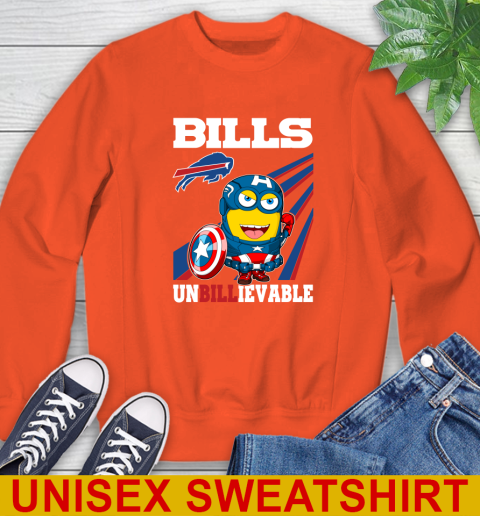 NFL Football Buffalo Bills Captain America Marvel Avengers Minion Shirt Sweatshirt 3