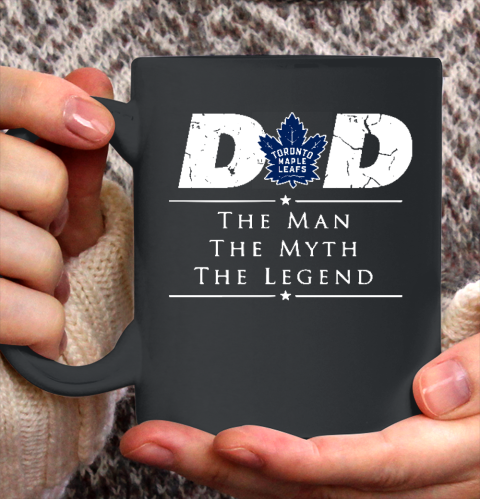 Toronto Maple Leafs NHL Ice Hockey Dad The Man The Myth The Legend Ceramic Mug 11oz