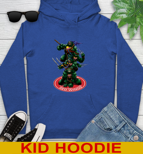 NHL Hockey Detroit Red Wings Teenage Mutant Ninja Turtles Shirt Youth Hoodie 10