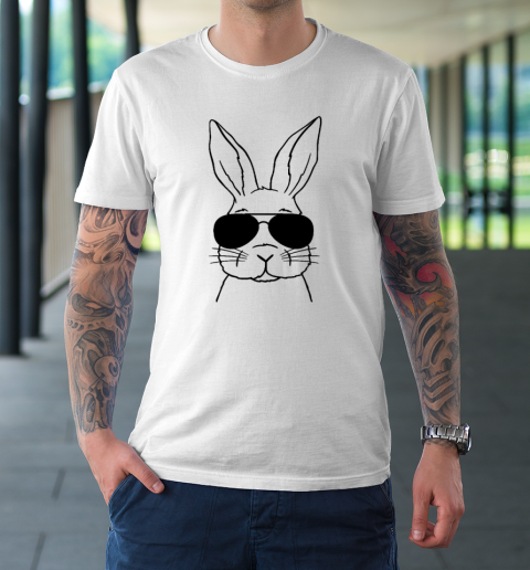 Easter Day Bunny Face Sunglasses T-Shirt