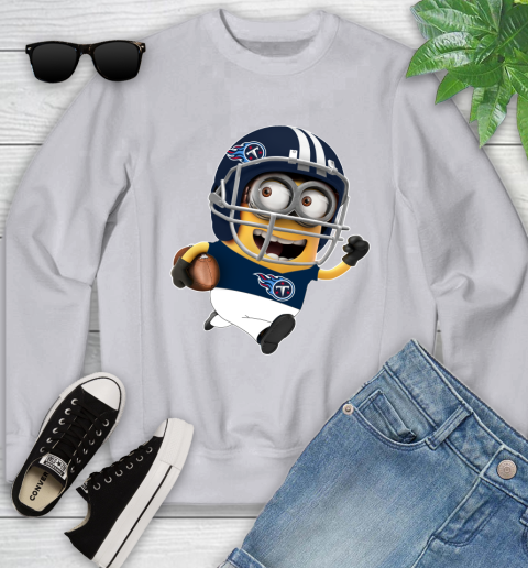 NFL Tennessee Titans Minions Disney Football Sports Youth Sweatshirt 4