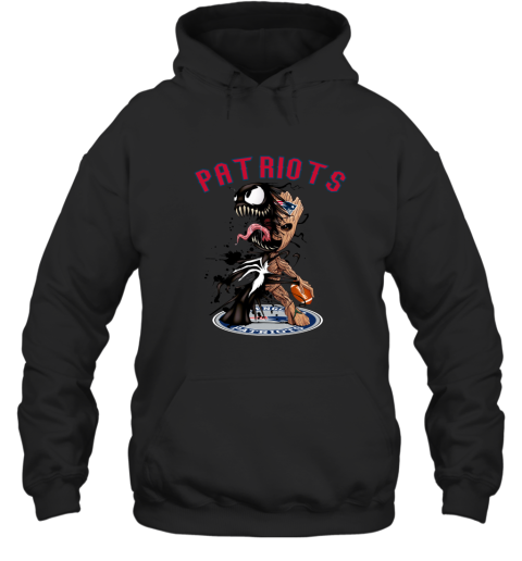NFL New England Patriots Football Venom Groot Guardians Of The Galaxy YVHnLmQXCB0 hoodie 23 95 151514 front black