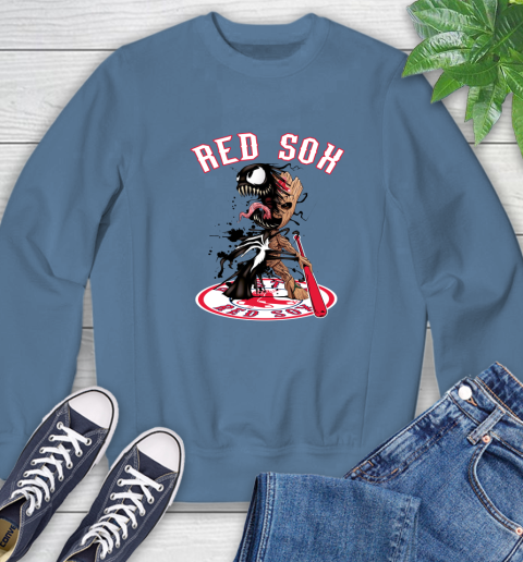 MLB Boston Red Sox Baseball Venom Groot Guardians Of The Galaxy Sweatshirt 7