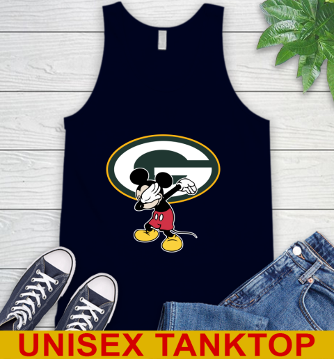 Green Bay Packers NFL Football Dabbing Mickey Disney Sports Tank Top 3