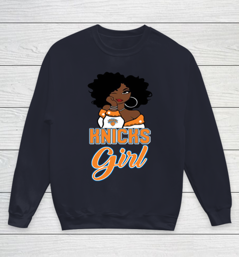 New York Knicks Girl NBA Youth Sweatshirt 3