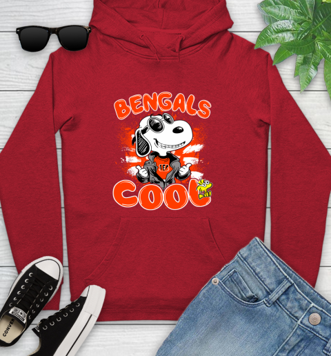 NFL Football Cincinnati Bengals Cool Snoopy Shirt Youth Hoodie 10