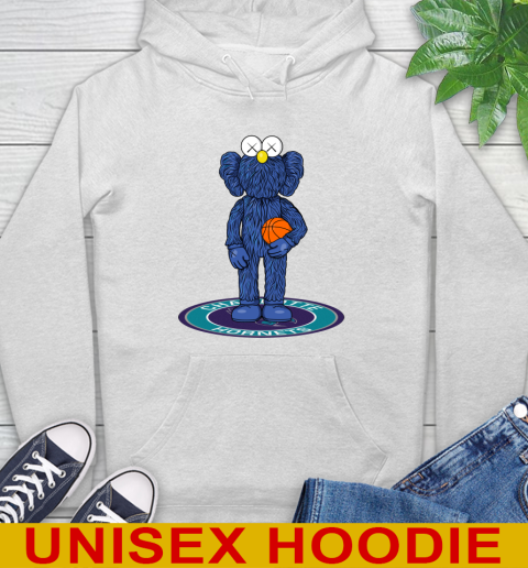 NBA Basketball Charlotte Hornets Kaws Bff Blue Figure Shirt Hoodie