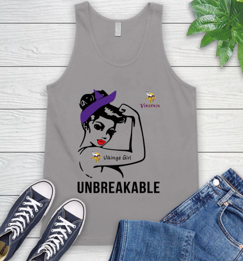 NFL Minnesota Vikings Girl Unbreakable Football Sports Tank Top - Image 3