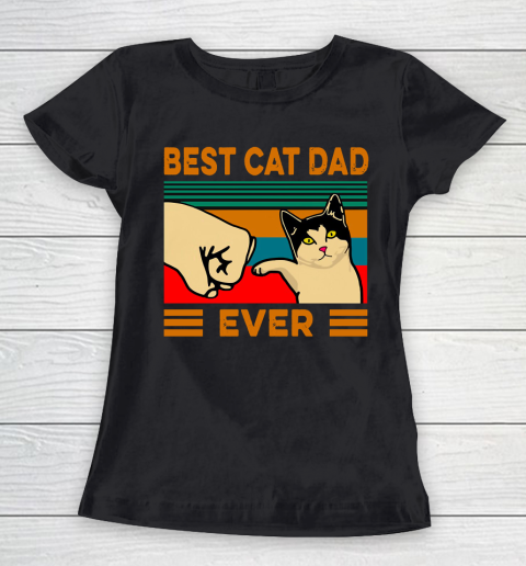 Father's Day Funny Gift Ideas Apparel  Best cat dad ever T Shirt Women's T-Shirt