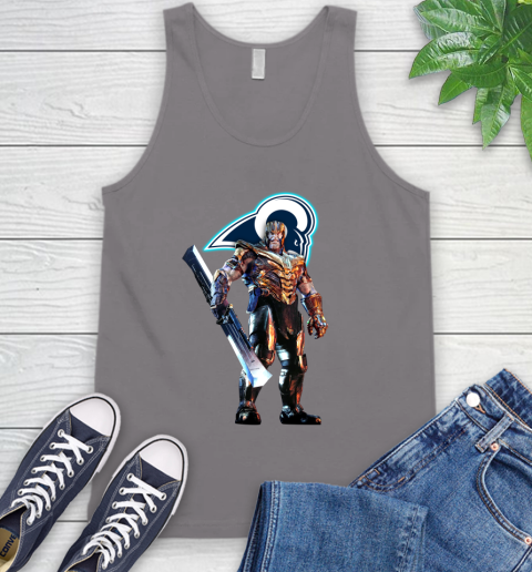 NFL Thanos Gauntlet Avengers Endgame Football Los Angeles Rams Tank Top 7
