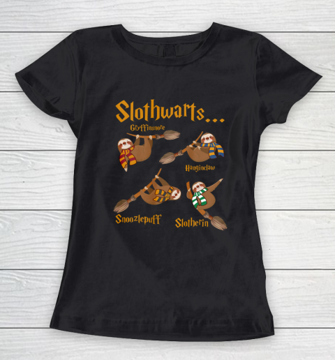 Harry Slothwarts Funny Sloth Halloween Costume Women's T-Shirt