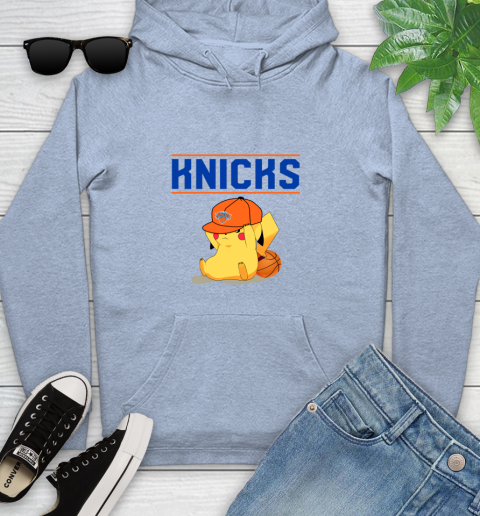 NBA Pikachu Basketball Sports New York Knicks Youth Hoodie 10