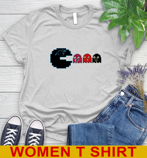 Carolina Panthers NFL Football Pac Man Champion Women's T-Shirt