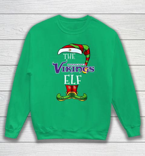 Minnesota Vikings Christmas ELF Funny NFL Sweatshirt 5