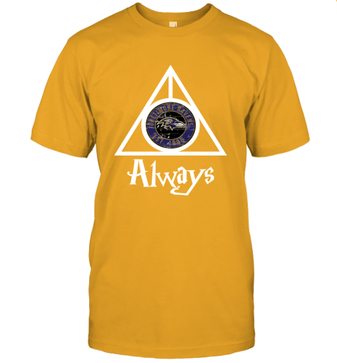 Always Love The Baltimore Ravens x Harry Potter Mashup Unisex Jersey Tee