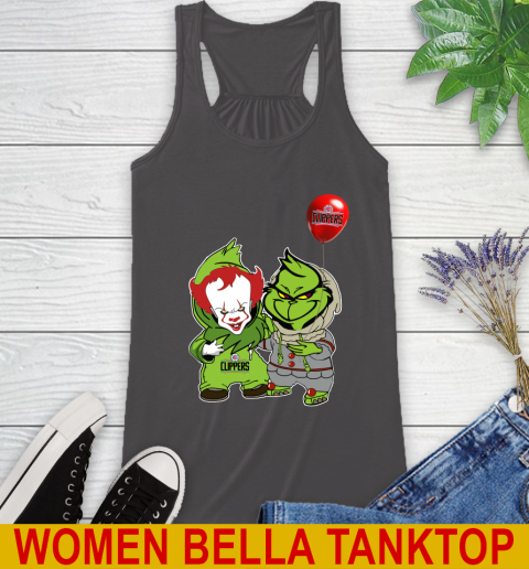 LA Clippers Baby Pennywise Grinch Christmas NBA Basketball Racerback Tank 12