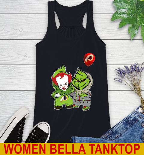 Washington Redskins Baby Pennywise Grinch Christmas NFL Football Racerback Tank 10