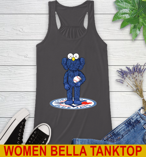 MLB Baseball Toronto Blue Jays Kaws Bff Blue Figure Shirt Racerback Tank 12