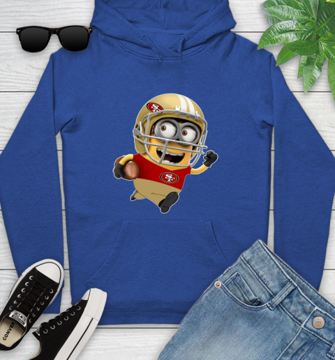 NFL San Francisco 49ers Minions Disney Football Sports Youth Hoodie 9
