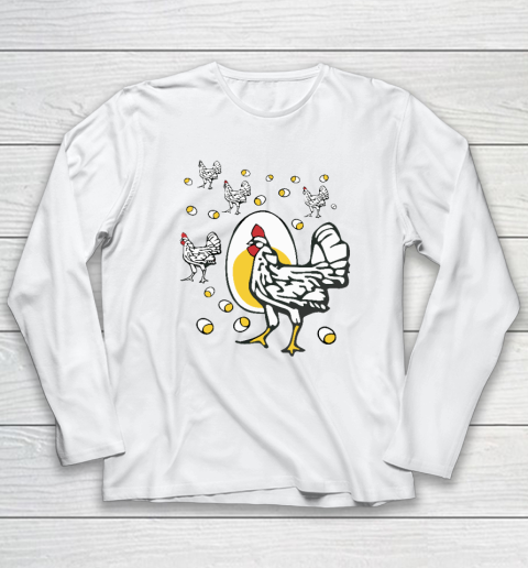 Roseanne Chicken Shirt  Funny Roseanne Rooster and Egg Long Sleeve T-Shirt