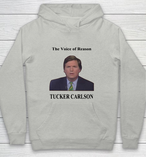 Tucker Carlson Wemple The Voice Of Reason Youth Hoodie