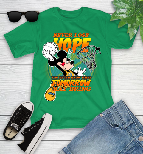 Denver Nuggets NBA Basketball Mickey Disney Never Lose Hope Youth T-Shirt 8