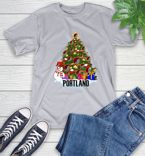 Portland Trail Blazers Merry Christmas NBA Basketball Sports T-Shirt 18