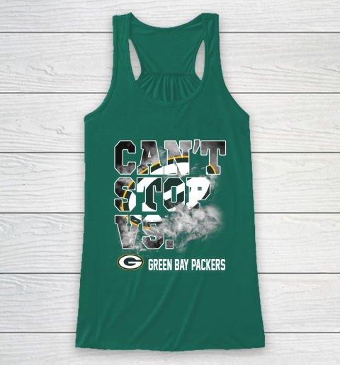 NFL Green Bay Packers Can't Stop Vs Racerback Tank 5