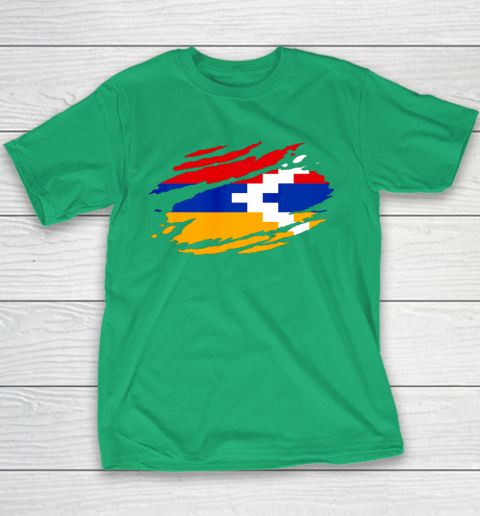 Artsakh Flag Proud Artsakh Support Artsakh Strong Armenia Youth T-Shirt 3