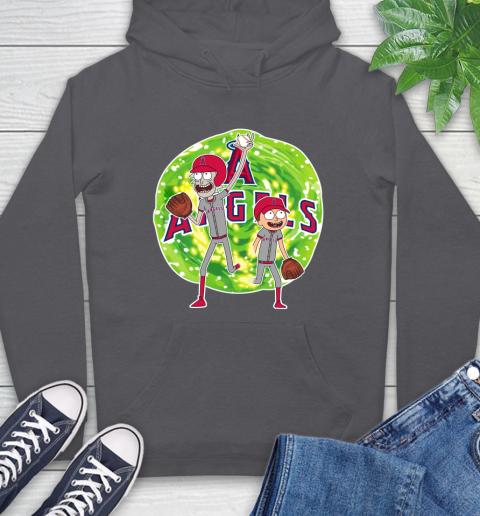 MLB Los Angeles Angels Rick And Morty Baseball Sports Hoodie 7