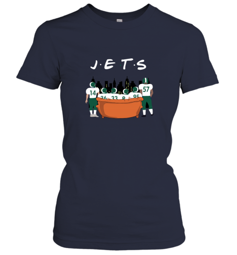 The New York Jets Together F.R.I.E.N.D.S NFL sml9 the new york jets together friends nfl ladies t shirt 20 front navy