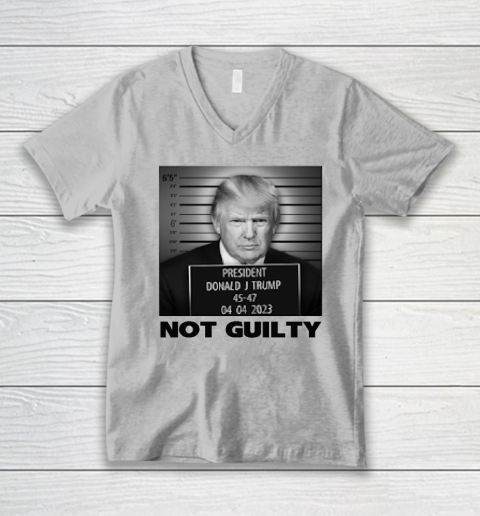 Trump Not Guilty V-Neck T-Shirt - Image 3