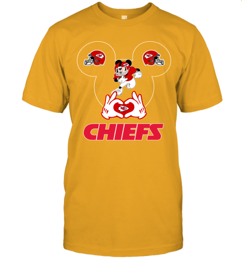 I Love The Chiefs Mickey Mouse Kansas City Chiefs Youth Hoodie 