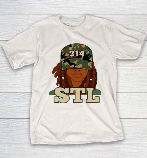 314 STL _ St. Louis Black Woman Locs Youth T-Shirt