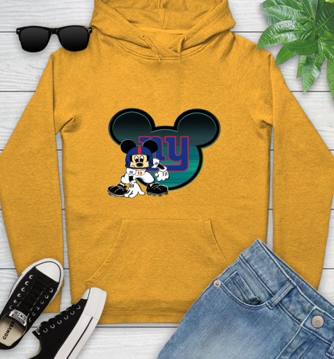 NFL New York Giants Mickey Mouse Disney Football T Shirt Youth Hoodie 3