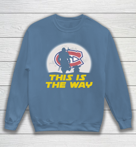 Montreal Canadiens NHL Ice Hockey Star Wars Yoda And Mandalorian This Is The Way Sweatshirt 6