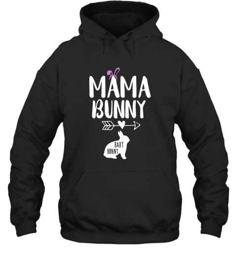 Mama Bunny Love Baby Bunny Easter Hoodie