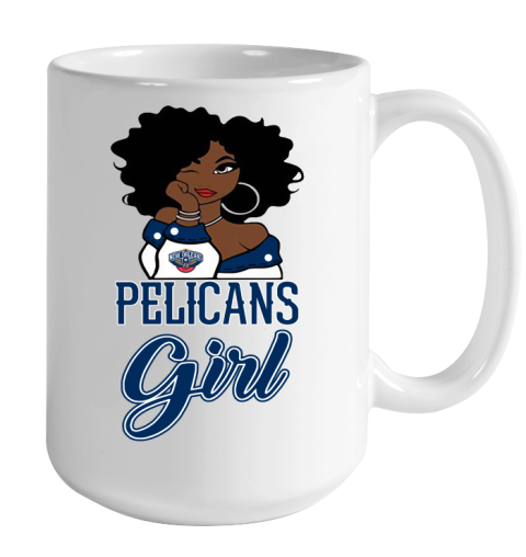 New Orleans Pelicans Girl NBA Color Changing Mug 15oz 2