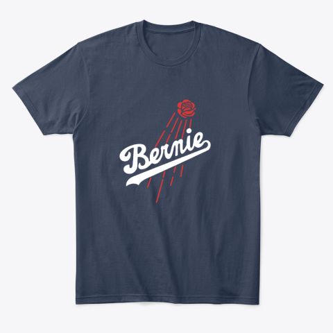 wf6l bernie sanders los angeles dodgers classic t shirt 2 front navy