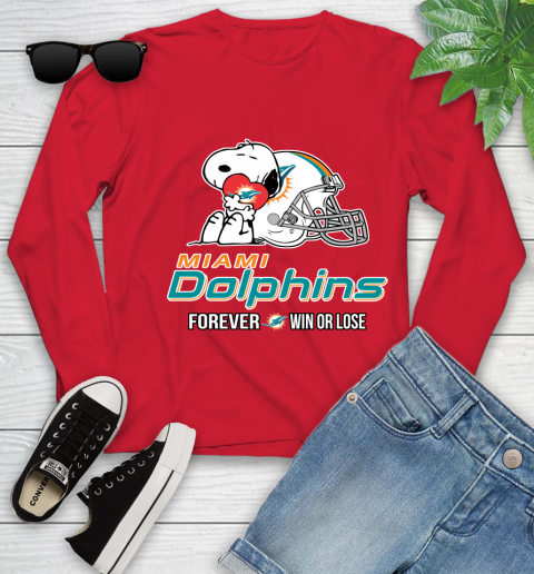 NFL The Peanuts Movie Snoopy Forever Win Or Lose Football Miami Dolphins 135