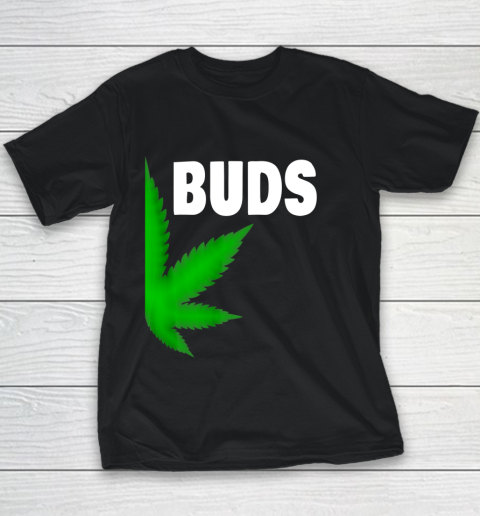 Best Buds Couples Matching BFF Marijuana Leaf Weed Buds Youth T-Shirt