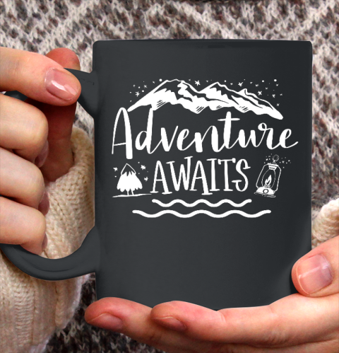 Adventure Awaits Camping Lover Camper Ceramic Mug 11oz