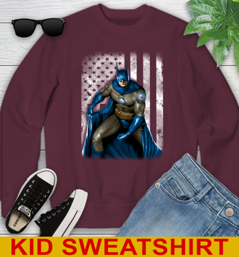 Philadelphia 76ers NBA Basketball Batman DC American Flag Shirt Youth Sweatshirt 4