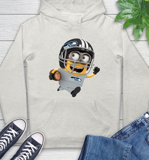 NFL Seattle Seahawks Minions Disney Football Sports Hoodie 12